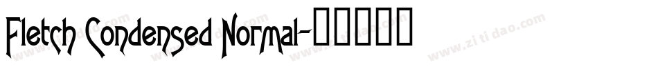 Fletch Condensed Normal字体转换